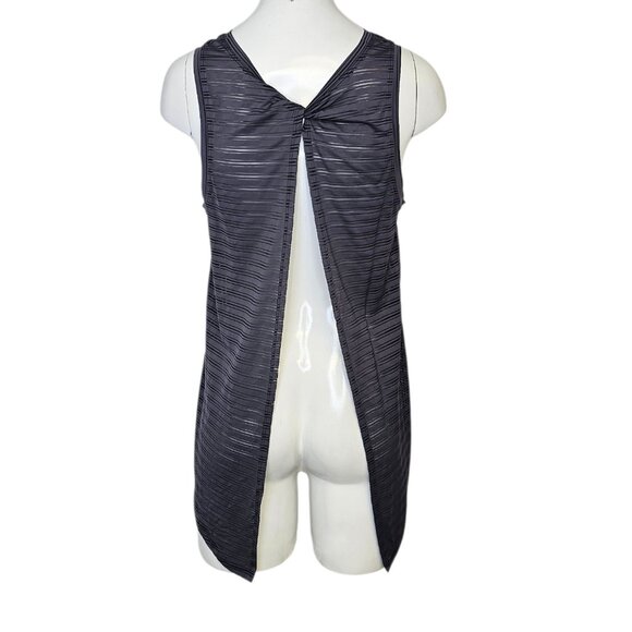 Lululemon Womens Twist, Open Back Tank, Striped, Sheer, Purple, Athletic - Picture 5 of 7